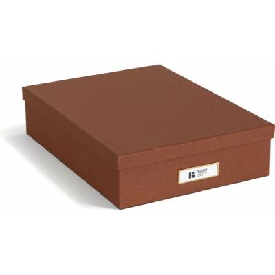 Bigso Oskar Restore Paper Laminate organizér hnědá/oranžová/červená
