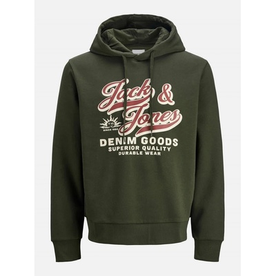 JACK & JONES Мъжки суичър Jack and Jones Jack 2 Colour Hoodie Mens Plus Size - Duffel Bag