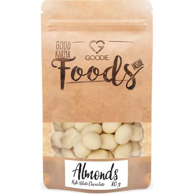 Goodie Mandle v keto bielej čokoláde 80 g