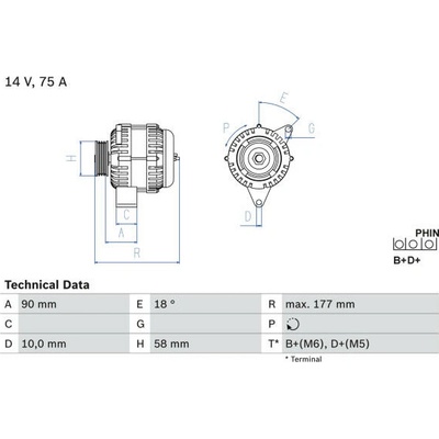 generátor BOSCH 0 986 049 111