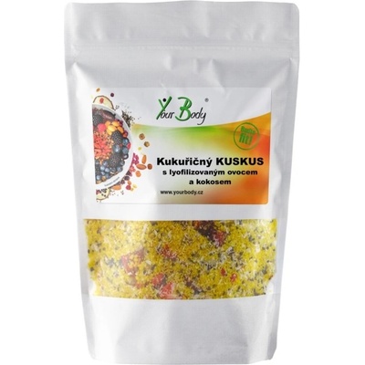 YourBody Kukuřičný kuskus s ovocem a kokosem 250 g
