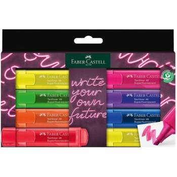 Faber-Castell Текст маркер 1546, неон, 8 цвята, в картонена (1010100113)