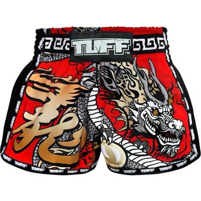TUFF Muay Thai trenky – retro střih s čínským červeným drakem