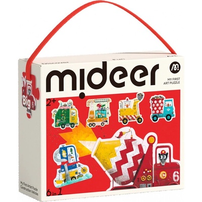 Mideer Moje prvé Stavebné vozidlá 22 dielov