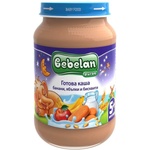 Bebelan Млечна каша Bebelan Puree - Банан, ябълки и бисквити, 190 g (7006) - baby