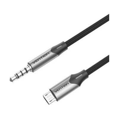 Vention BDGBF Micro USB (M) to TRRS Jack 3,5 mm (M) Audio, 1m, černý