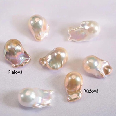 Olivie perlové náušnice BAROKO 7595 Růžová