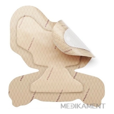Mepilex Border Heel 22 x 23 cm samolepivé krytie s mäkkým silikónom tvarované 10 ks