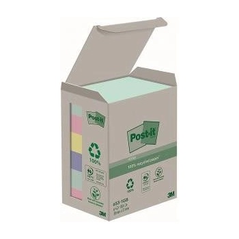 Post-it 3M Eco-friendly Post-it® sticky notes, NATURE, pastel, 38x51mm, 6x100 cards