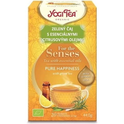 Yogi Tea For the Sences Éterický čaj čisté šťastie 17 n. s.
