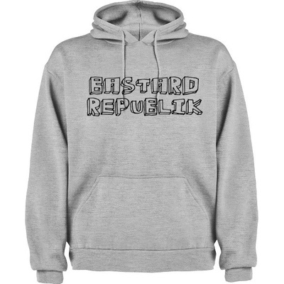 Bastard Republik mikina Handwrite šedá
