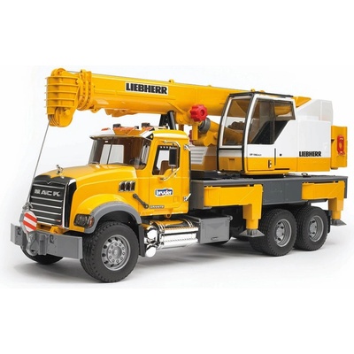 Bruder Nákladné vozidlo MACK Granite so žeriavom Liebherr 02818 1:16