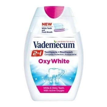 Vademecum 2v1 zubná pasta+ústní voda oxywhite fresh 75 ml