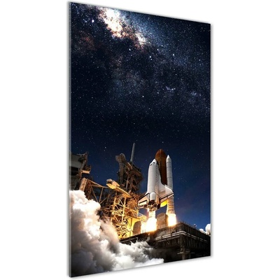 Vertikálny foto obraz sklo tvrdené Štartujúci raketa 50x100 cm