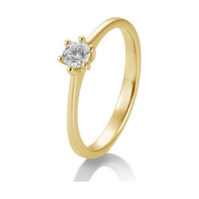 Sofia Diamonds prsteň zo žltého zlata s diamantom BE41 82142 Y