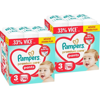 Pampers Premium Care 3 304 ks