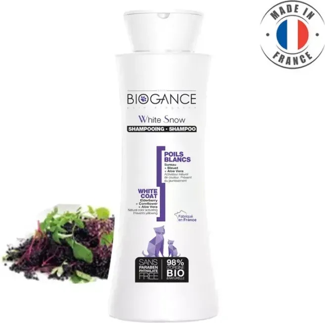 BIOGANCE White Snow Cat шампоан за котки с бяла козина 150ml