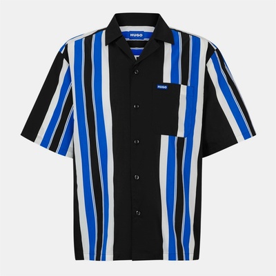 HUGO BOSS Men's Eligino Short-Sleeve Patterned Shirt - Black 001