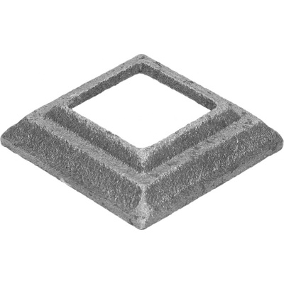 Krytka 62x62x16mm s otvorom 31x31mm, odliatok