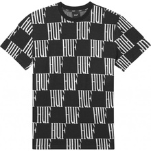 Huf Big Checked Knit Top black