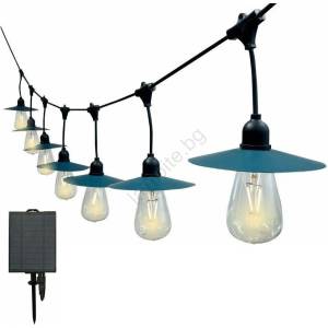 V-TAC LED Соларна верига 15xLED/0, 2W/3, 7V 15, 6 m 3000K IP44 2400 mAh (VT1373)