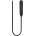 Ouch! Silicone Vibrating Bullet Plug Extra Long Urethral Sounding Black