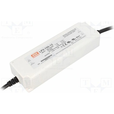 MEAN WELL LPV-150-12 Napájecí zdroj: spínaný; LED; 120W; 12VDC; 10A; 180÷305VAC; IP67