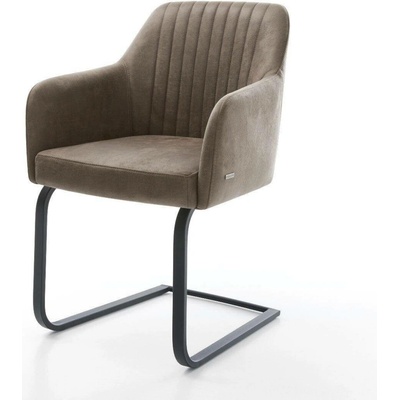 Delife Greg-Flex mikrovlákno taupe vintage plochá černá taštičkové pružiny