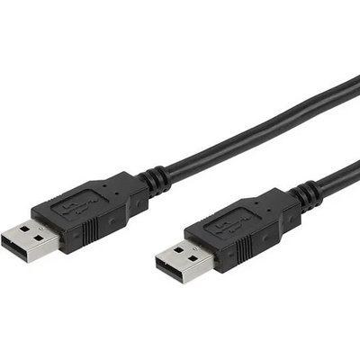 Vivanco Кабел Vivanco 45296, от USB A(м) към USB A(м), 1.8m, черен (45296)