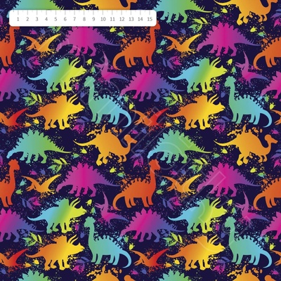 Neon triceratops teplákovina by MIMI