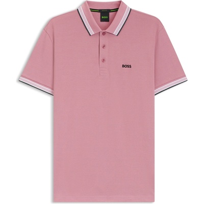 Boss Блуза с яка Boss Men's HBG Paddy Polo Shirt with Contrast Tipping - Open Pink
