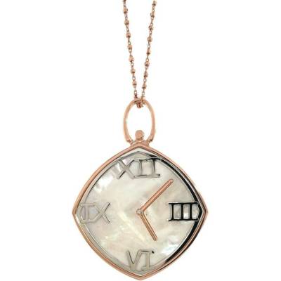 InfinitySilver Strieborný pozlátený náhrdelník s perleťou hodiny 4758116E90