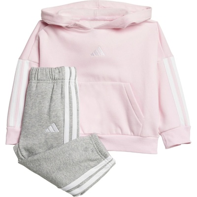 Adidas Детско яке за тренировка adidas Kid's Essentials Jogger Hooded Training jacket - Clear Pink / White - размер 92 (EU) (704-6487-0215)