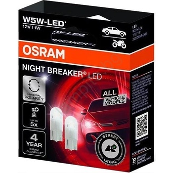OSRAM NIGHT BREAKER LED W5W x2 (2825DWNB)