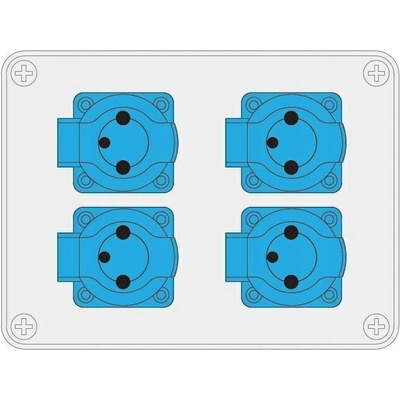 Rozvodnica zásuvková R-BOX, 4x250V