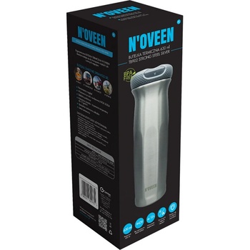 N'oveen termolahev 630 ml stříbrná
