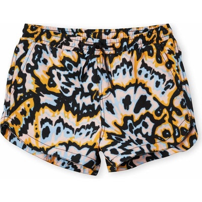 O'Neill AOP BEACH shorts čierna oranžová biela