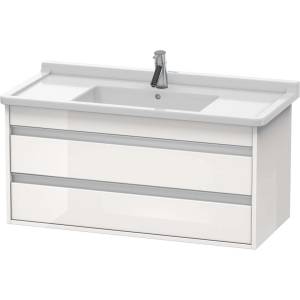 Duravit Ketho - Шкафче за умивалник 48x100x46 см, 2 чекмеджета, лъскаво бяло KT664502222 (KT664502222)