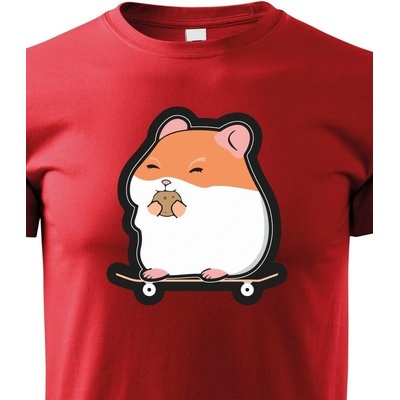 Dětské tričko Hamster Červená Canvas Dětské tričko Bezvatriko.cz 0844