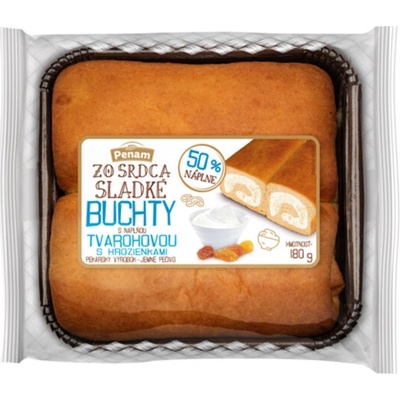 Penam Zo srdca sladké Buchty s náplňou tvarohovou s hrozienkami 180 g