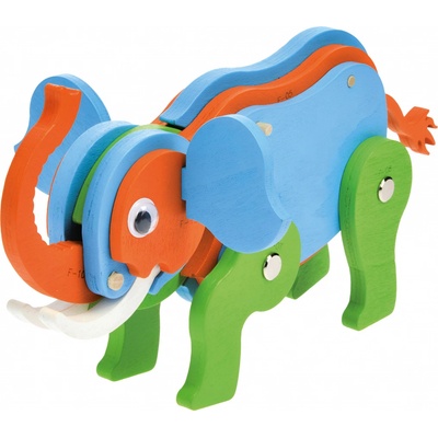 Vergionic 7094 Dřevěná 3D stavebnice slon