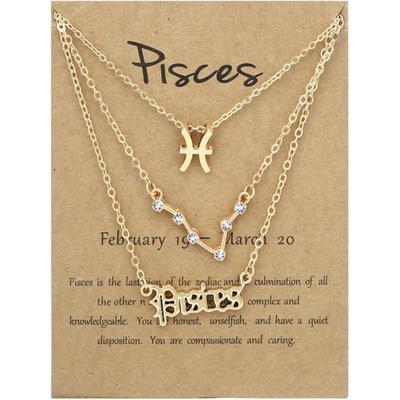 HARAHU Комплект колиета зодиакален знак - Риби kp38792 (38792)