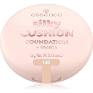 essence silky CUSHION FOUNDATION фон дьо тен в гъба със средно покритие цвят 120 12 гр