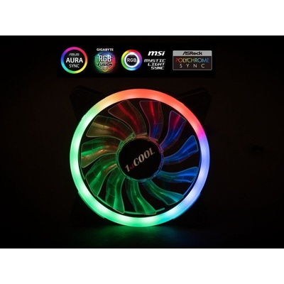 1stCOOL AURA EVO Dual Ring ARGB PWM 12cm F12-AURA-EVO-DR