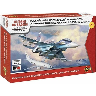 ZVEZDA Snap Kit letadlo 7436 SU-30SM Russian Fighter 1:144