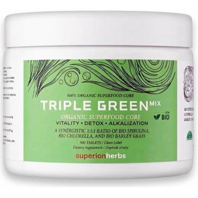 Superionherbs Triple Green Mix BIO 500 tablet