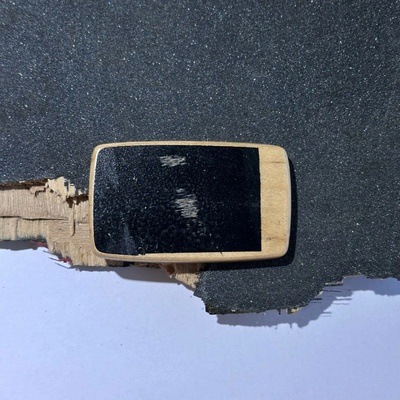 Wood Style opasek Skejt Kulatý spona 35 Hnědá
