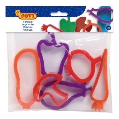 JOVI - Комплект формички за пластилин - Зеленчуци - 6 броя (J7/V)