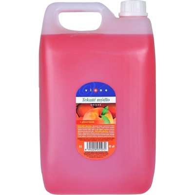 Vione Broskev tekuté mýdlo čiré růžové 5 l