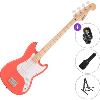 Squier Sonic Bronco Bass LRL SET Tahitian Coral Електрическа бас китара